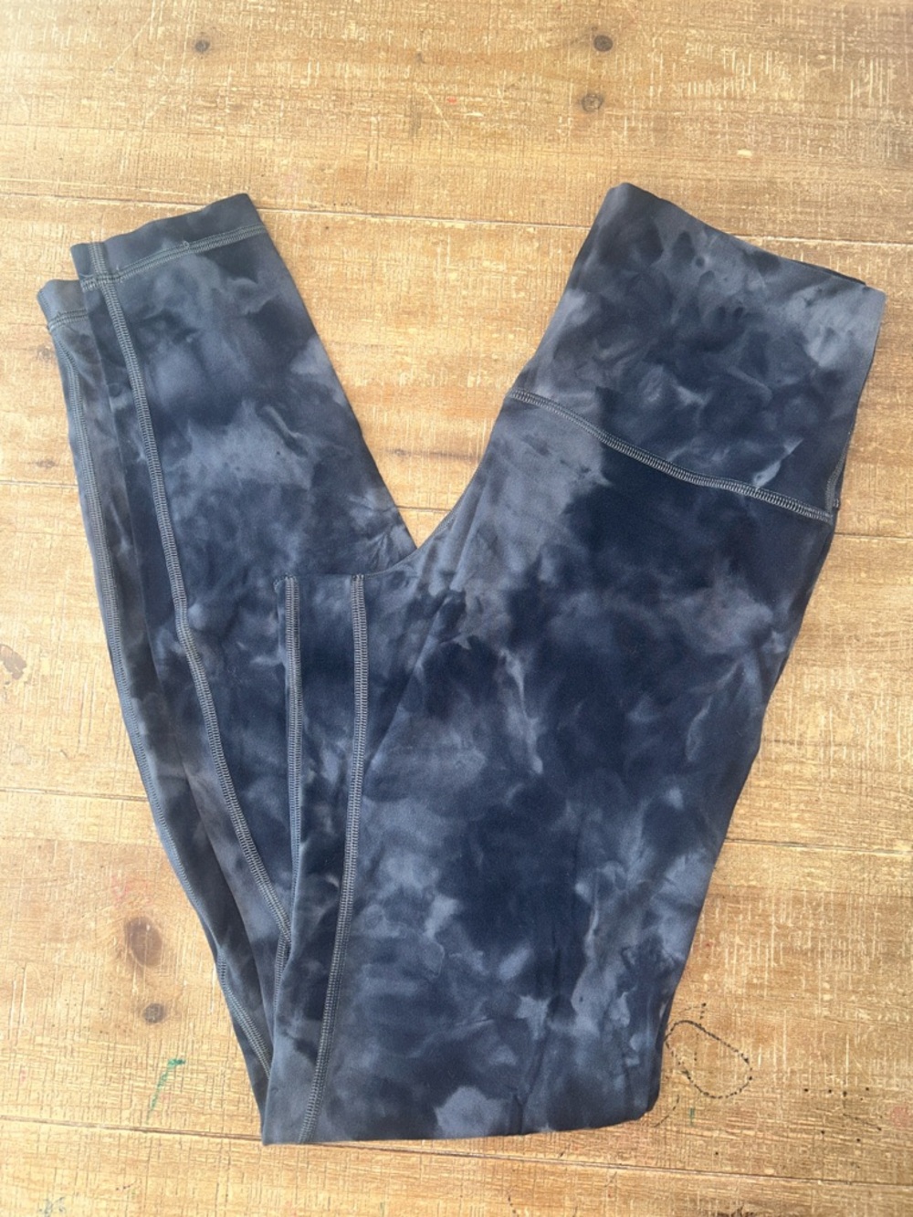 Lululemon Tie-Dye Navy blue & Gray High-Waist Leggings